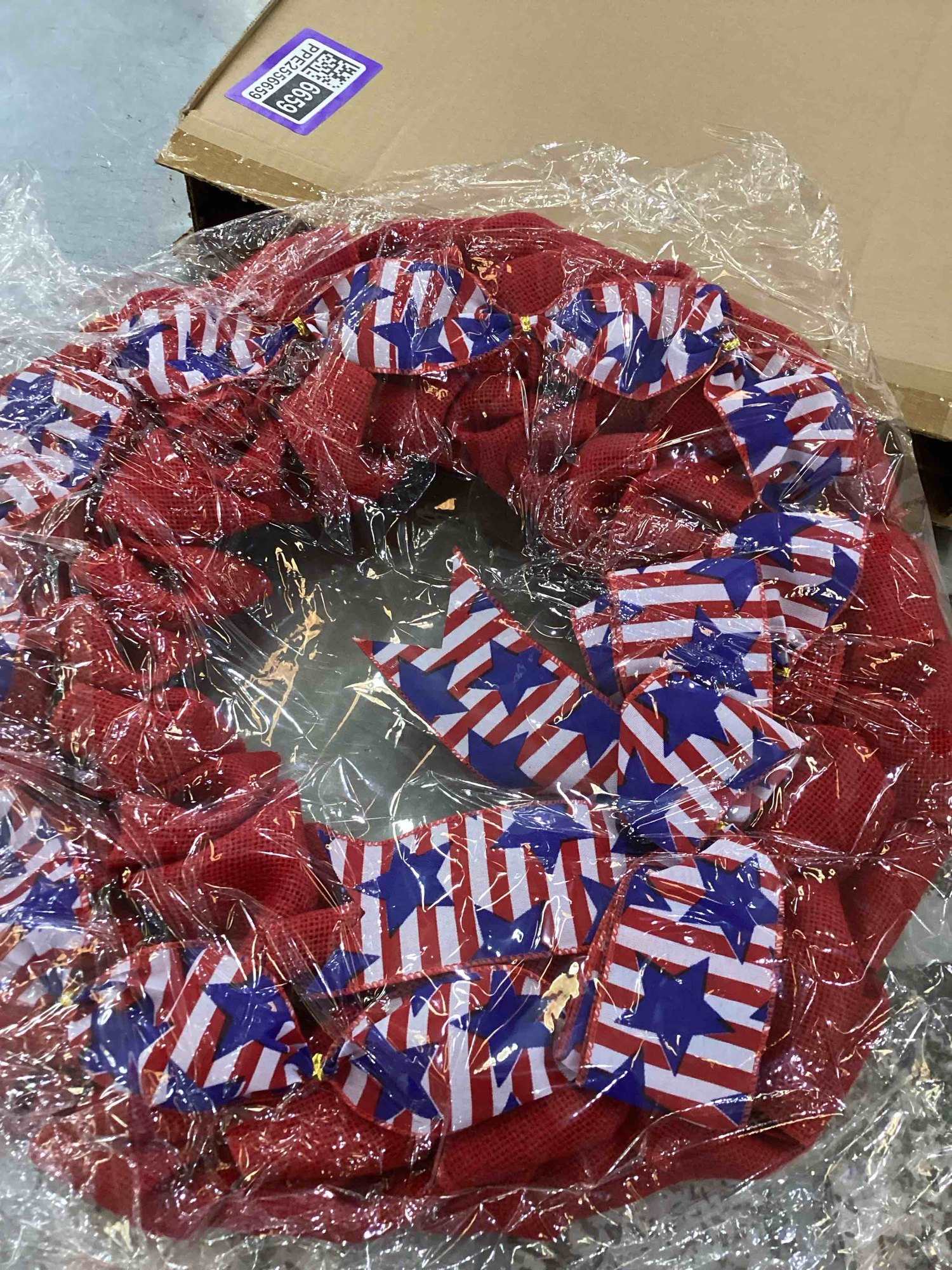 20 Inch 4th of July Wreaths Patriotic Wreaths for Front Door Red White and Blue Wreath — photo 3