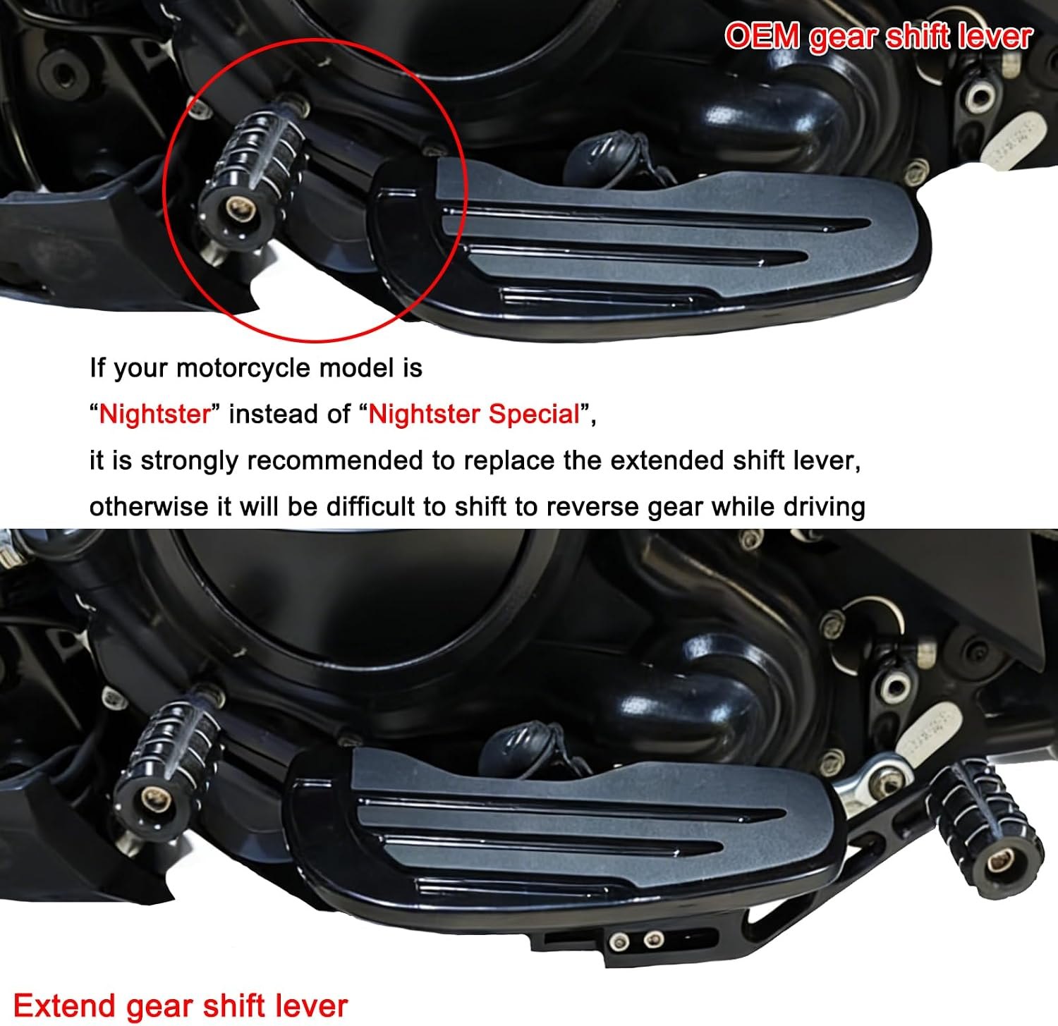 Motorcycle Footpeg Front Footrest Pegs for Harley Nightster 975 Special 2022 2023 2024 Driver Foot Pegs Motorbike Highway Footboard Accessories PM — photo 2