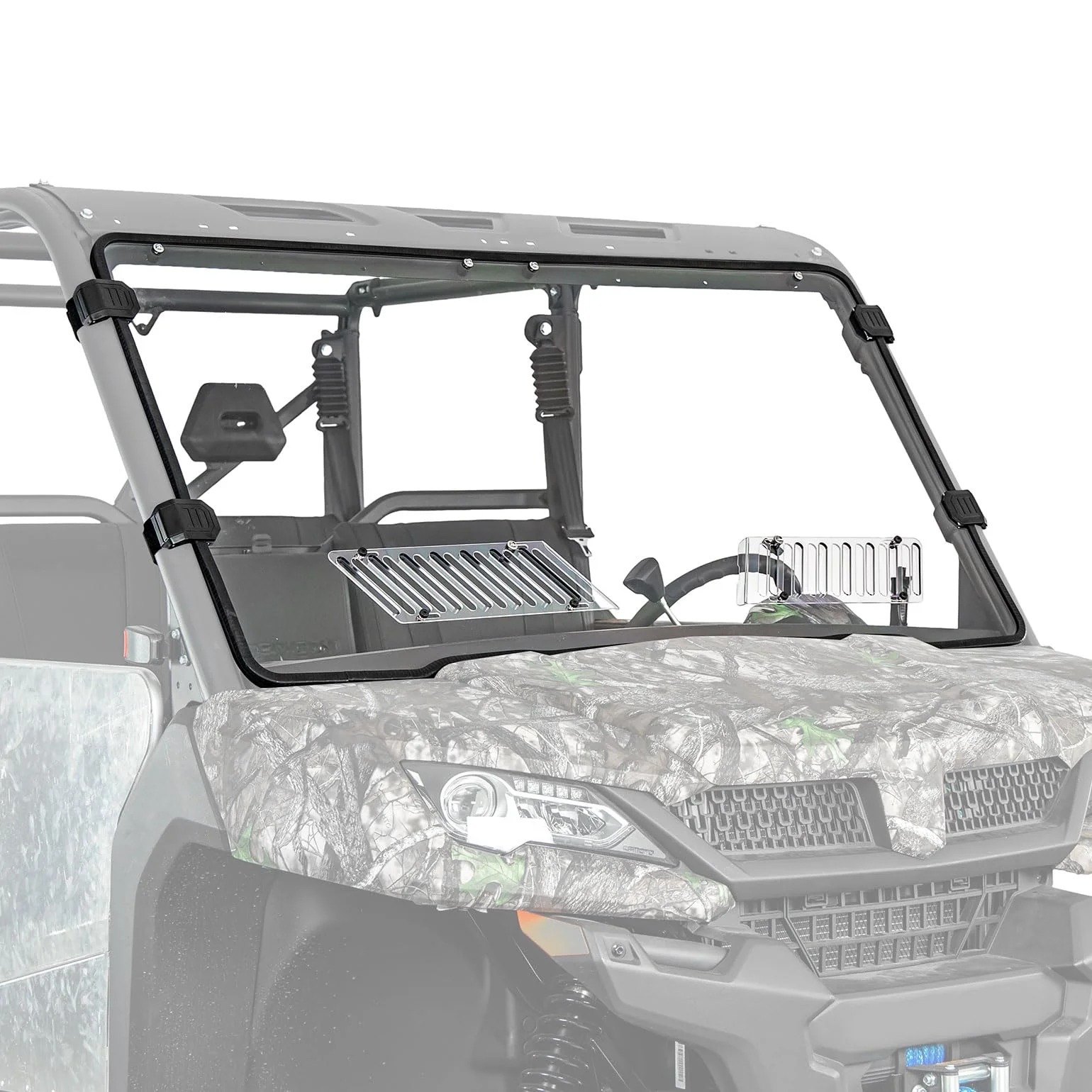 KEMIMOTO Vented Hard-Coated Polycarbonate Front Windshield for CFMOTO UForce 1000 / UForce 1000 XL (2019–2024) — photo 7