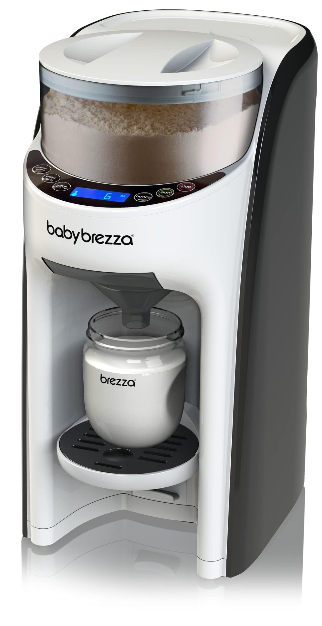 Baby Brezza New and Improved Formula Pro Advanced Formula Dispenser Machine - Automatically Mix a Warm Formula Bottle Instantly - Easily Make Bottle with Automatic Powder Blending, White PM