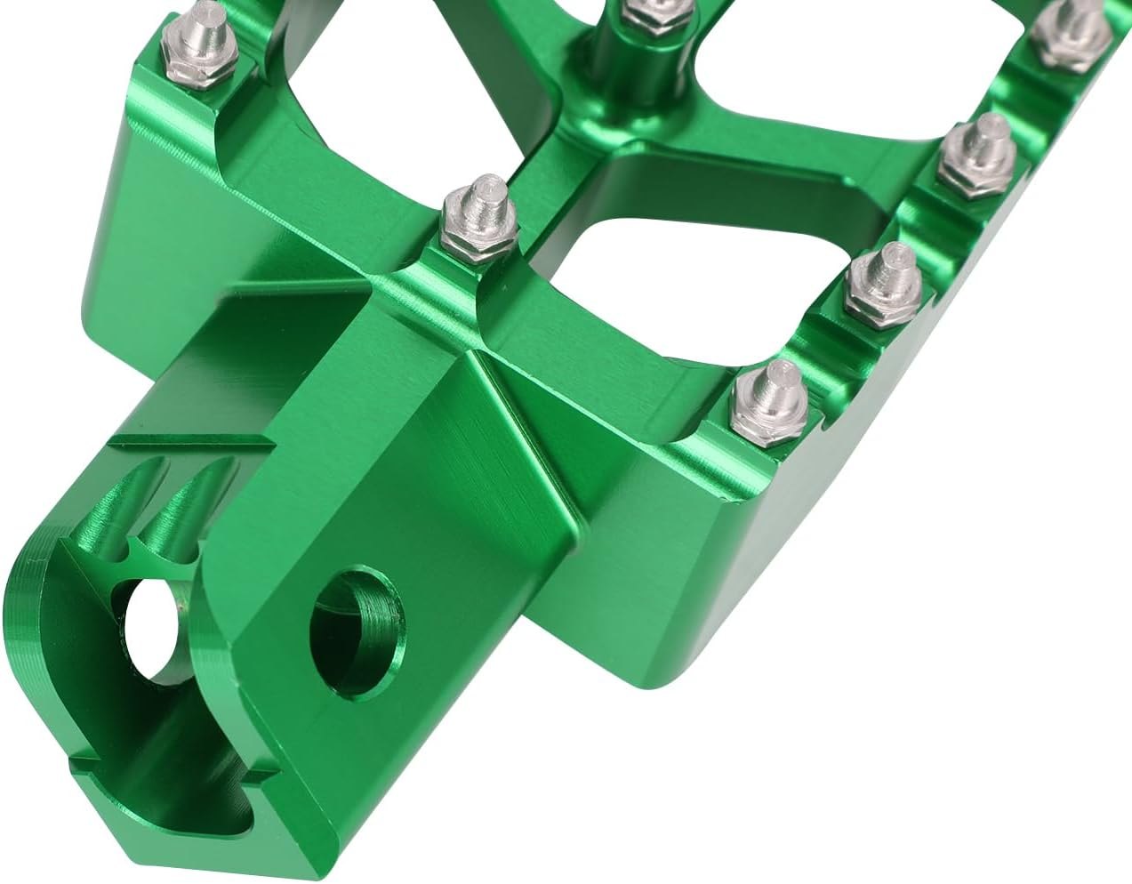 JFG RACING Dirt Bike Foot Pegs,Universal CNC Motorcycle Pit Mini Bike Pegs for KX 50 70 80 85 100 110 Tao Tao DB-X RFZ Lifan KAYO - Green — photo 6