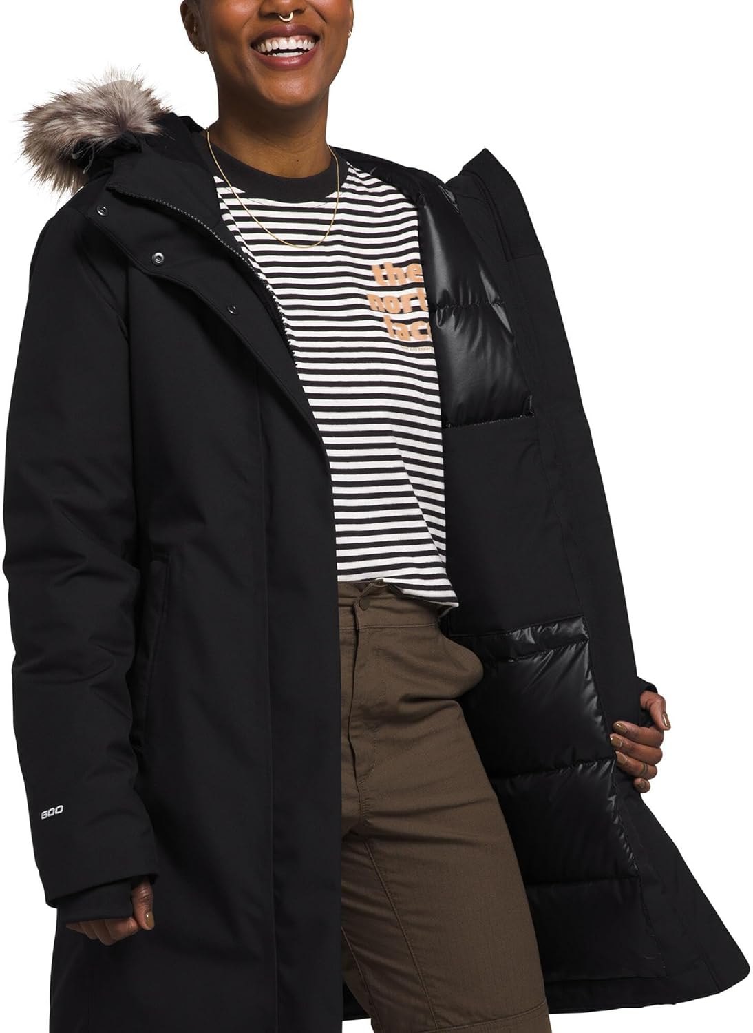 The North Face Womens Arctic Parka (Standard & Plus Size) Medium Tnf Black-npf PM — photo 6