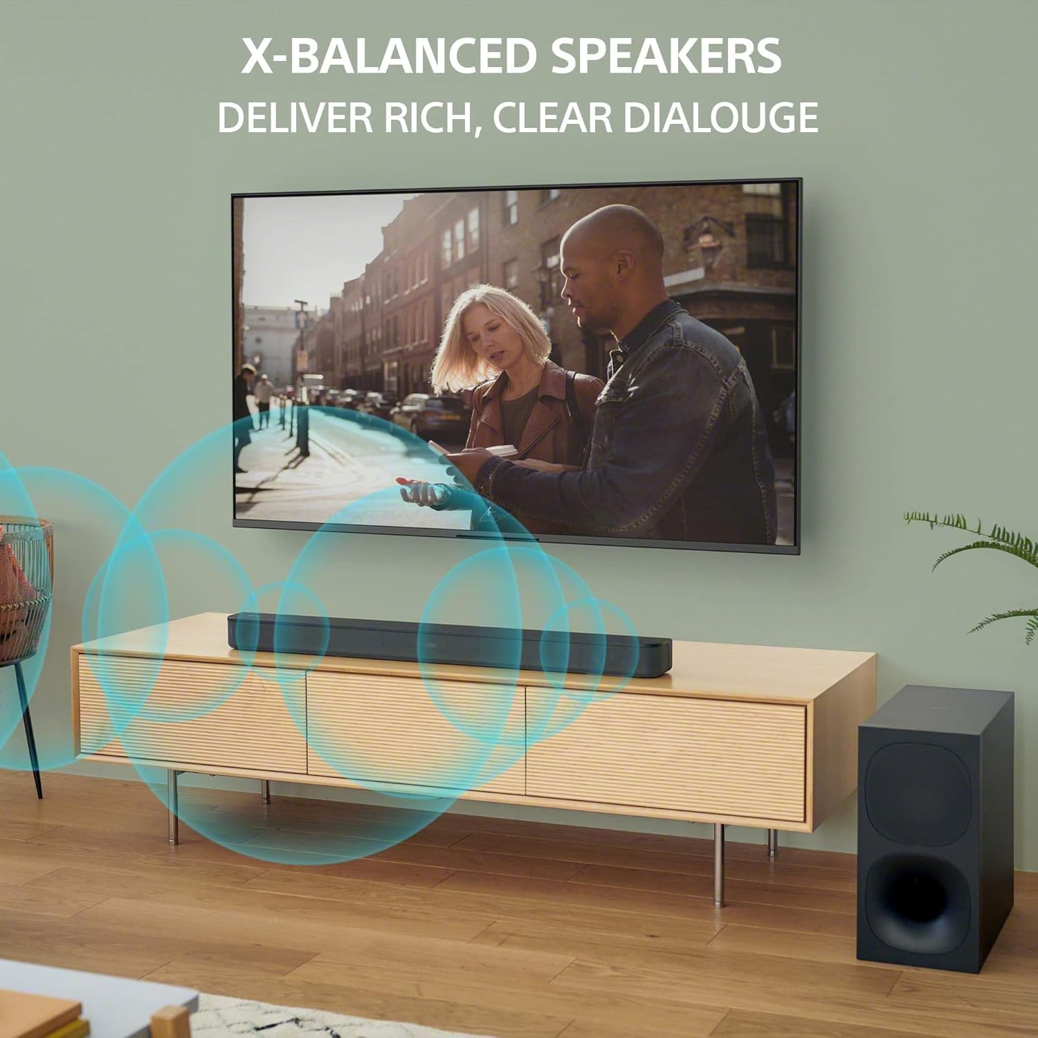 Sony HT-S400 2.1ch Soundbar with Powerful Wireless subwoofer, S-Force PRO Front Surround Sound, and Dolby Digital, Black — photo 2