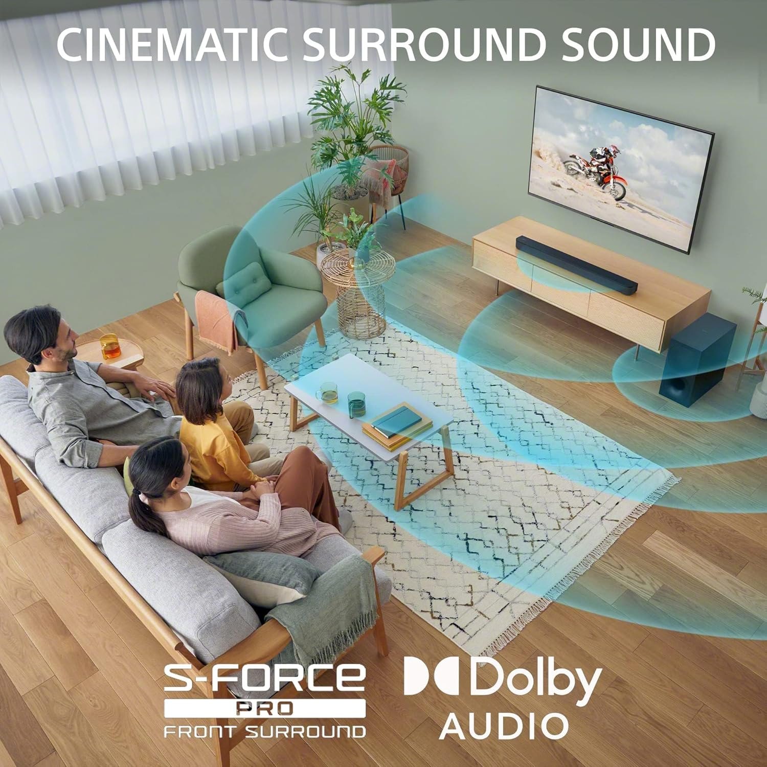 Sony HT-S400 2.1ch Soundbar with Powerful Wireless subwoofer, S-Force PRO Front Surround Sound, and Dolby Digital, Black — photo 3