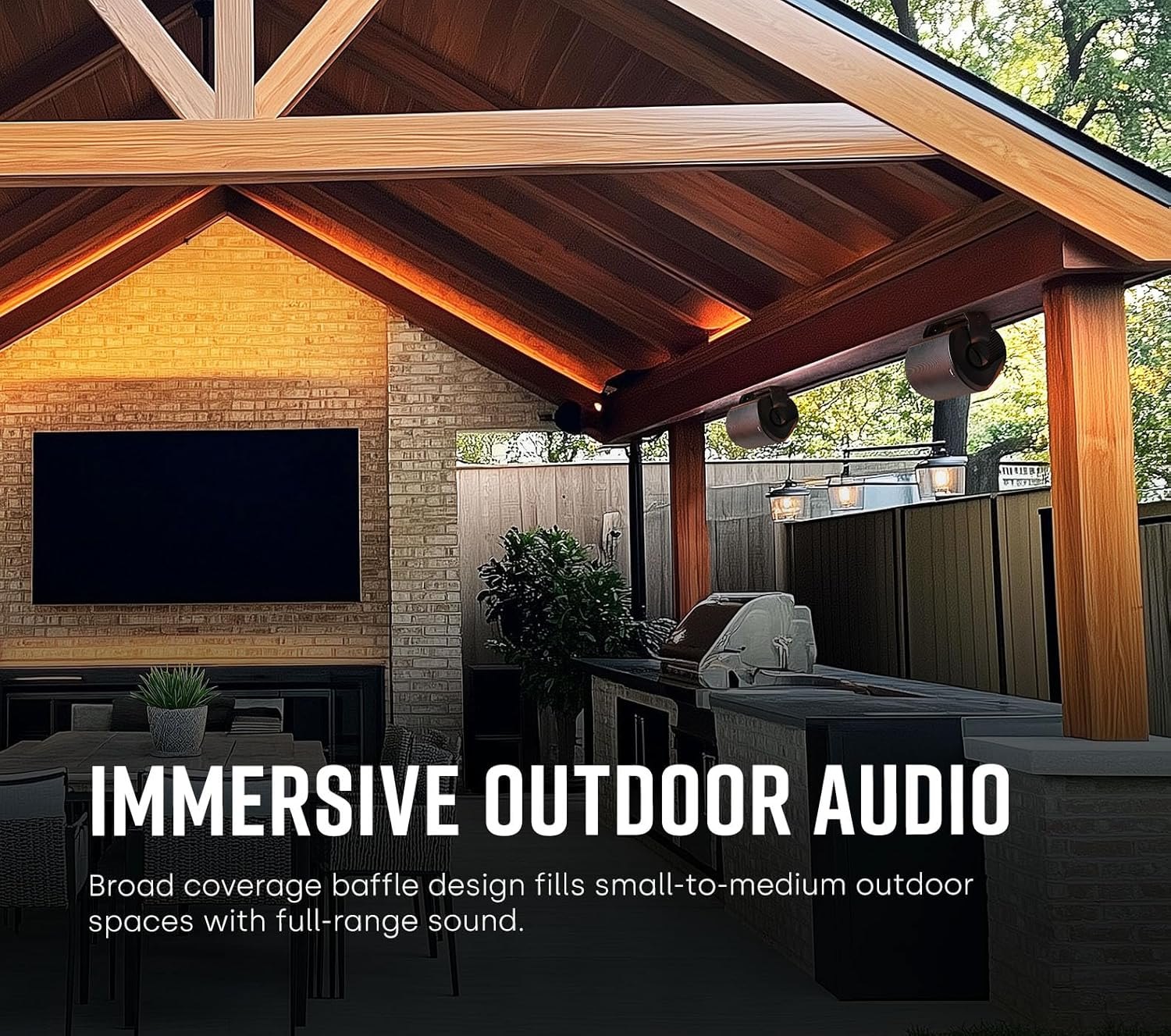 Polk Audio Atrium 4 Outdoor Speakers with Powerful Bass (Pair, White), All-Weather Durability, Broad Sound Coverage, Speed-Lock Mounting System White 2 Speakers Atrium 4 — photo 4
