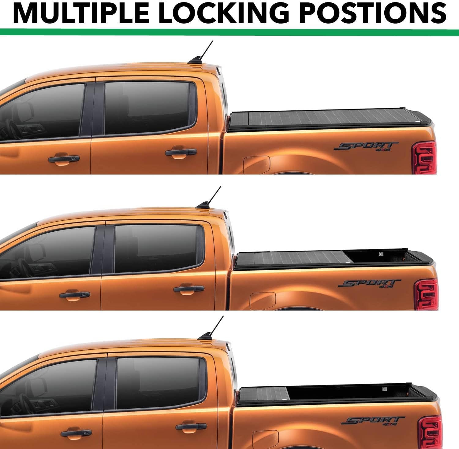 Gator Recoil Retractable Truck Bed Tonneau Cover | G30481 | Fits 2019 - 2025 Chevy/GMC Silverado/Sierra 1500, works w/ MultiPro/Flex tailgate (Will not fit Carbon Pro Bed) 5' 10" Bed (70") Retractable 5' 10" Bed — photo 2