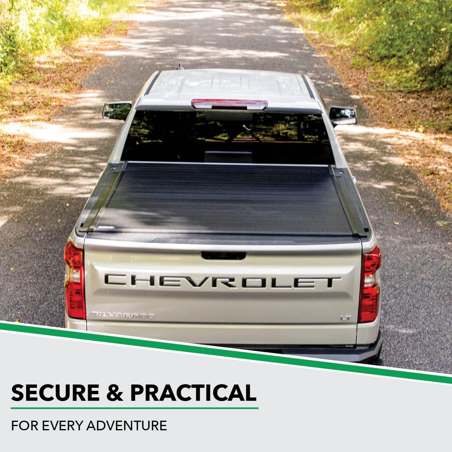 Gator Recoil Retractable Truck Bed Tonneau Cover | G30481 | Fits 2019 - 2025 Chevy/GMC Silverado/Sierra 1500, works w/ MultiPro/Flex tailgate (Will not fit Carbon Pro Bed) 5' 10" Bed (70") Retractable 5' 10" Bed — photo 3