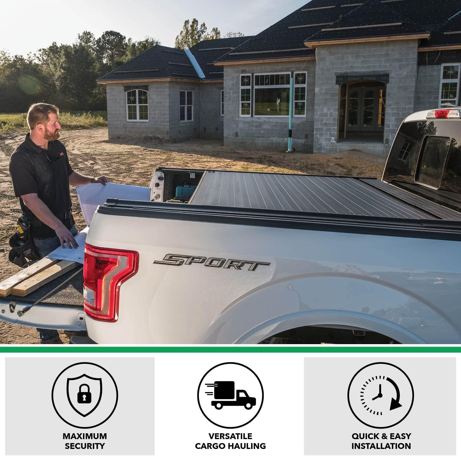 Gator Recoil Retractable Truck Bed Tonneau Cover | G30481 | Fits 2019 - 2025 Chevy/GMC Silverado/Sierra 1500, works w/ MultiPro/Flex tailgate (Will not fit Carbon Pro Bed) 5' 10" Bed (70") Retractable 5' 10" Bed — photo 5