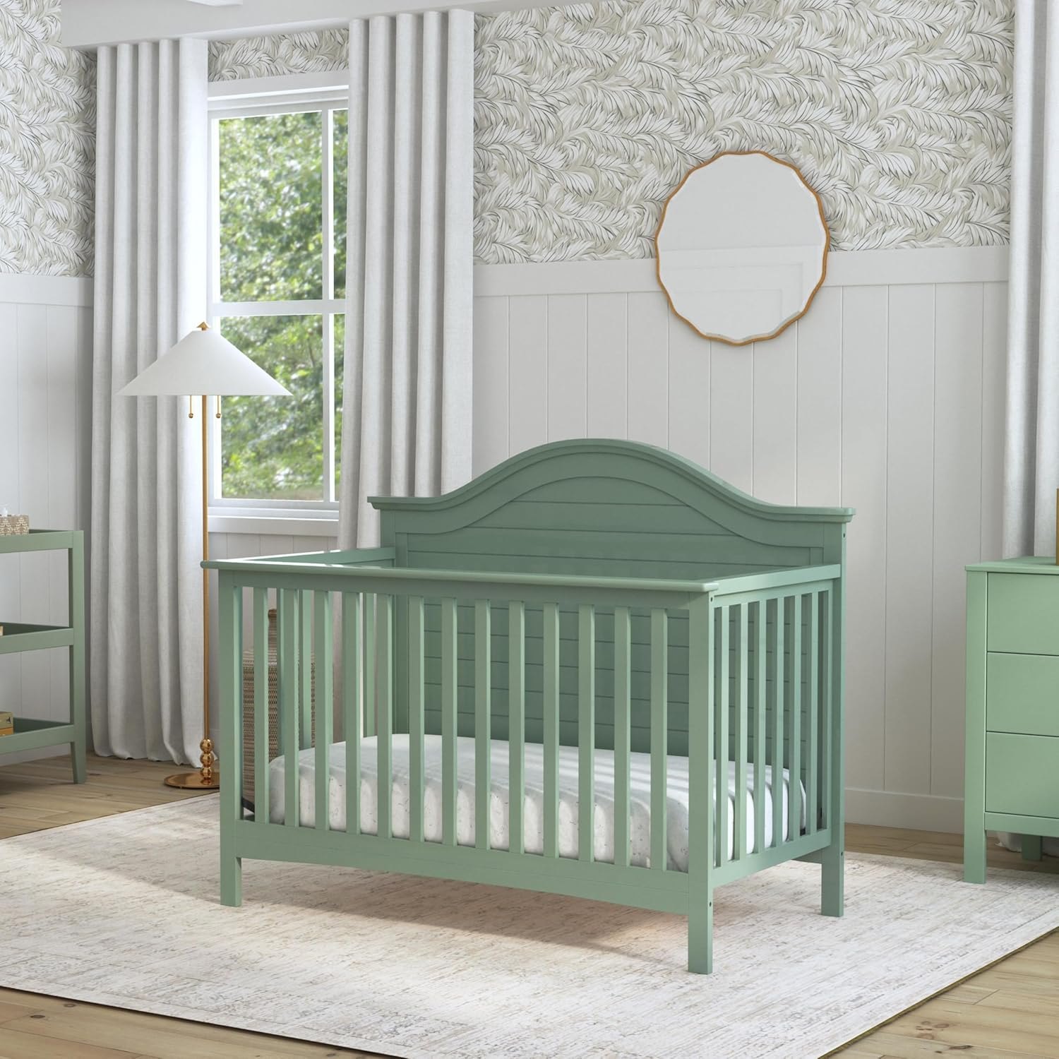 Carter's by Davinci Nolan 4-in-1 Convertible Crib in Light Sage, Greenguard Gold Certified — photo 4