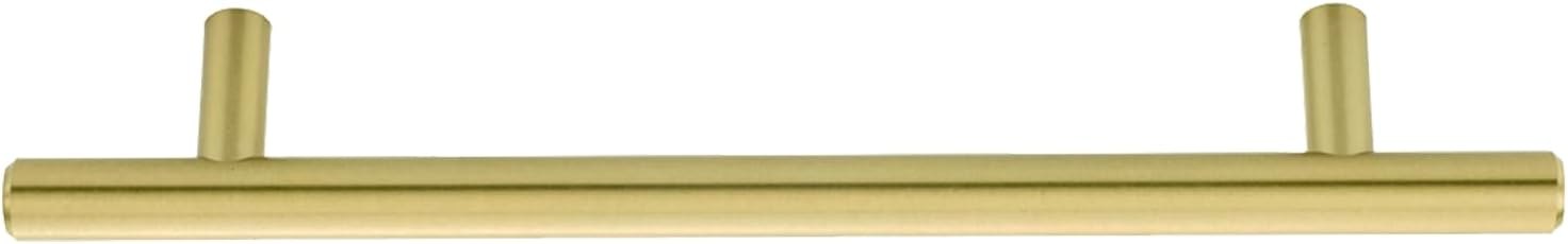 Amazon Basics Euro Bar Cabinet Handle (1/2-inch Diameter), 7.38-inch Length (5-inch Hole Center), Golden Champagne, 25-pack 7.38 in Length (5 in Hole Center) Golden Champagne 25 — photo 2