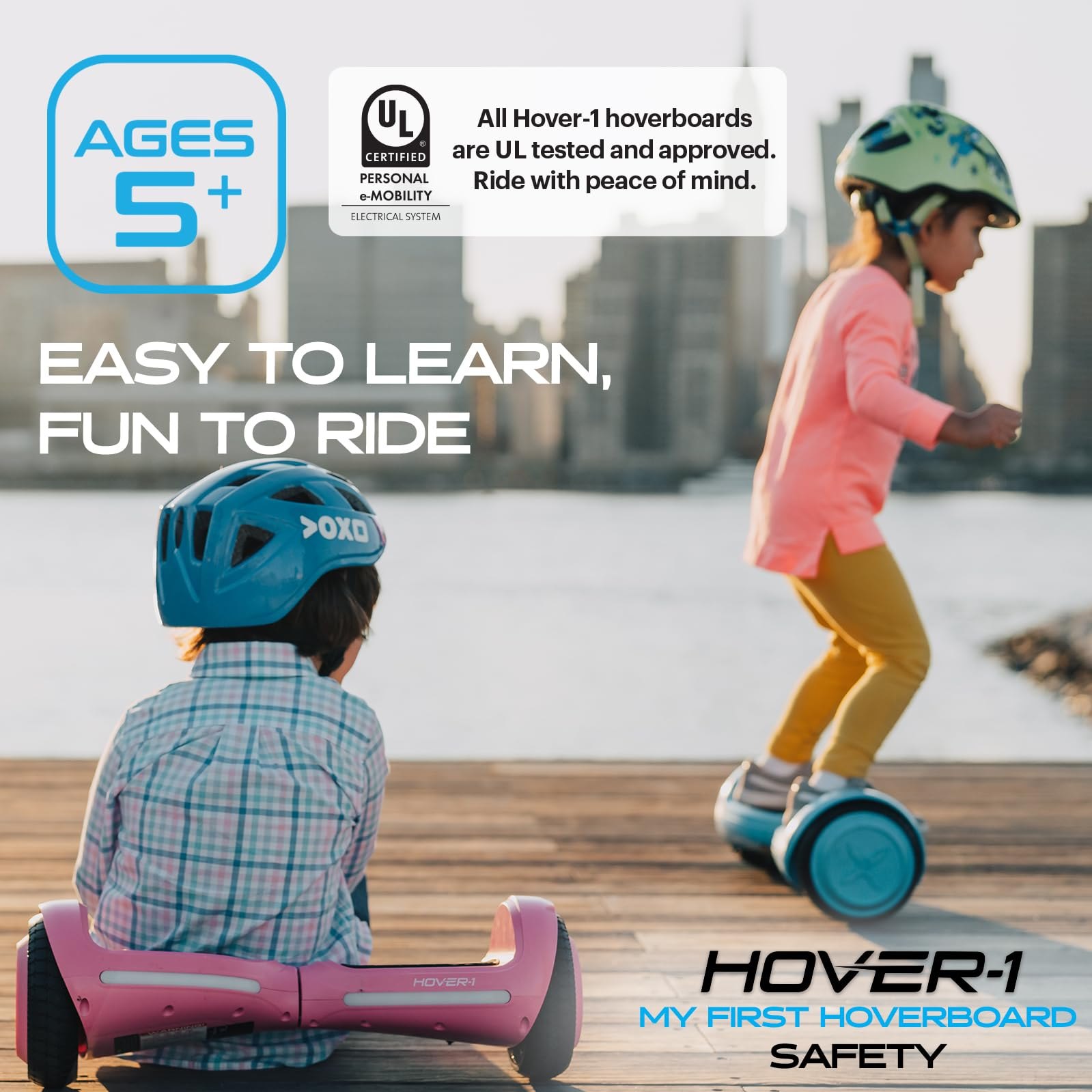 Hover-1 My First Hoverboard Electric Self-Balancing Hoverboard for Kids with 5 mph Max Speed, Dual 150W Motors, 6.3” Tires, 3 Miles Max Range, and LED Headlights — photo 5