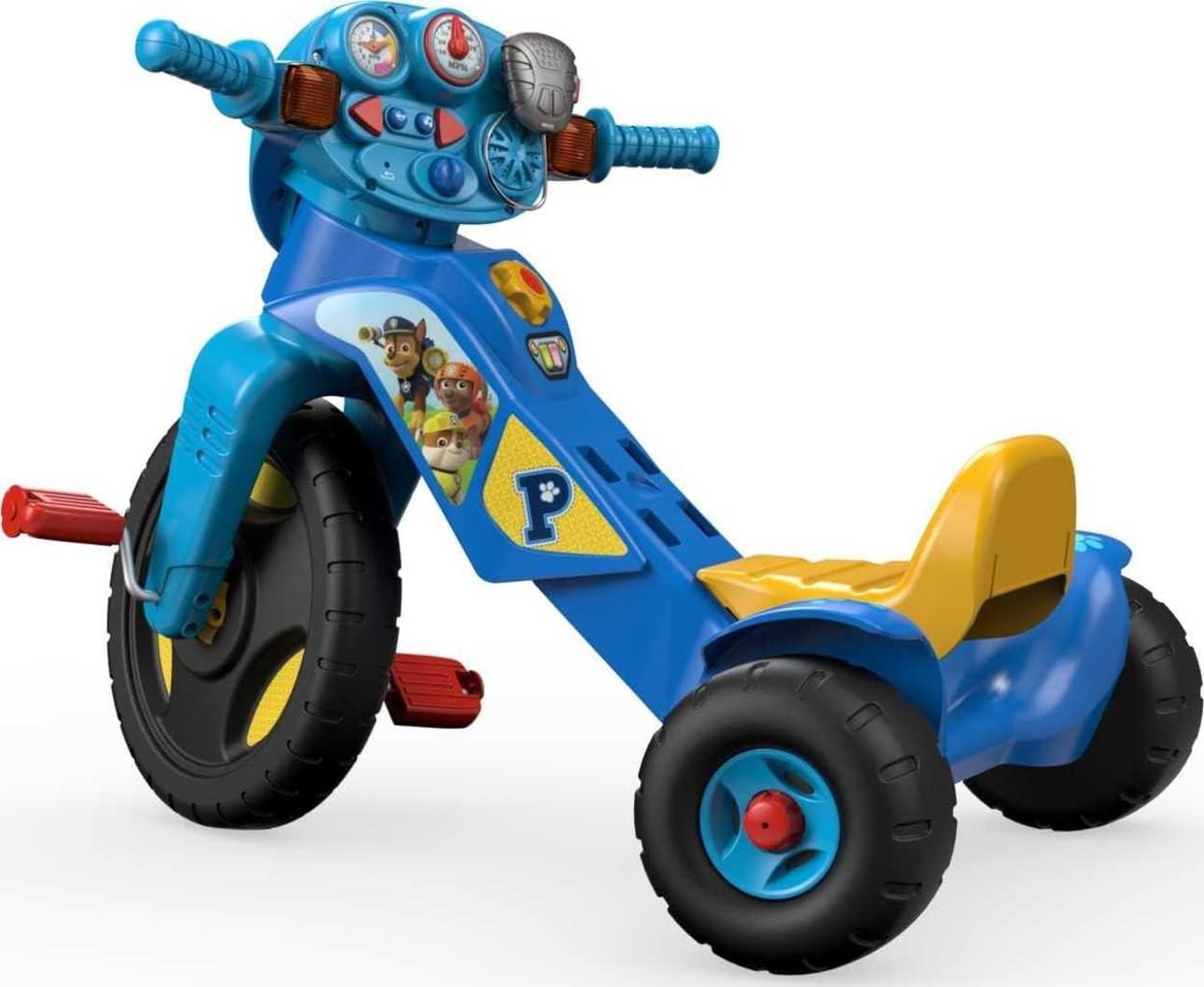 Fisher-Price Toddler Tricycle Nickelodeon PAW Patrol Lights & Sounds Trike, Toy Bike with Handlebar Grips & Storage for Outdoor Play Kids Ages 2+ Years — photo 3