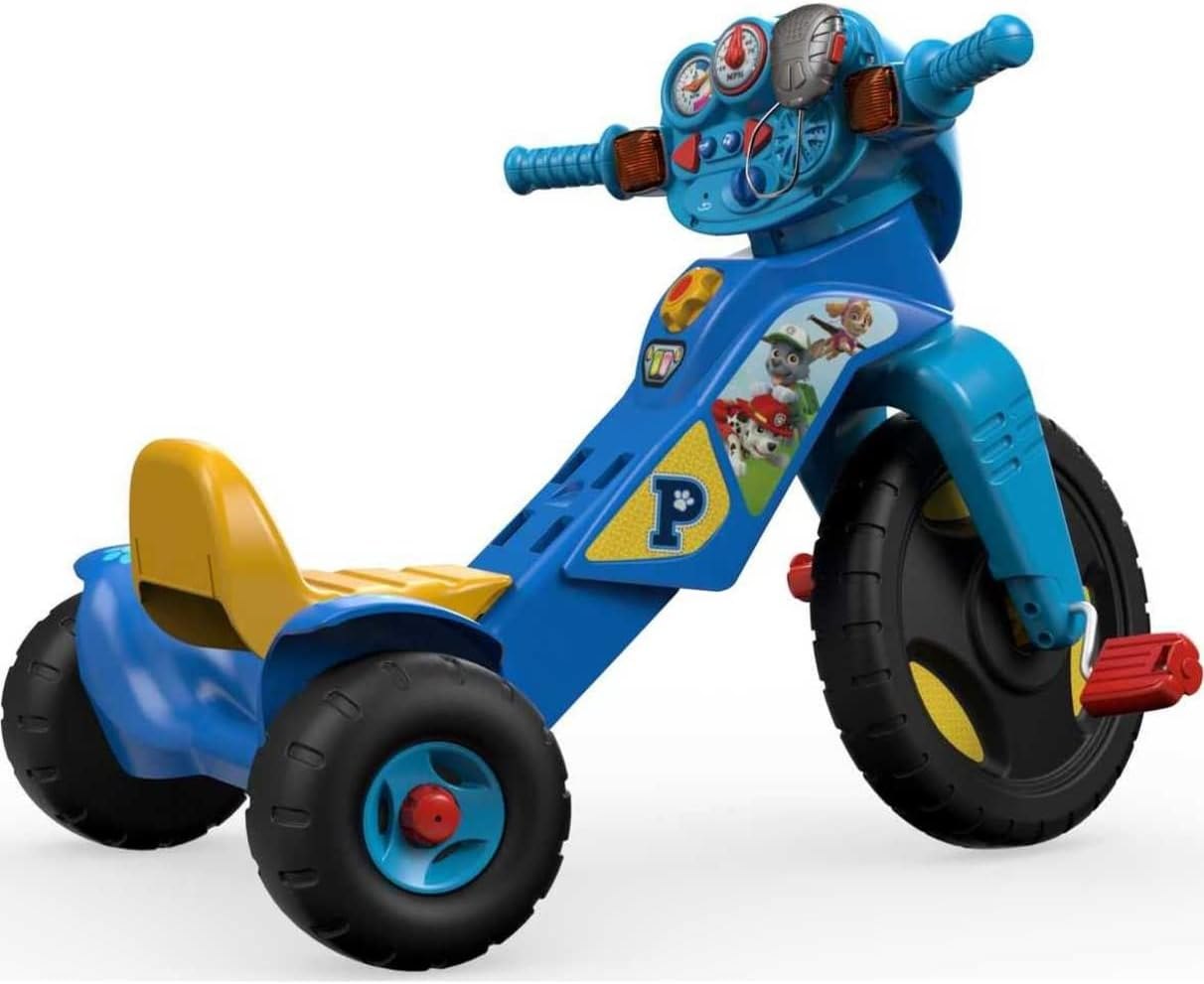 Fisher-Price Toddler Tricycle Nickelodeon PAW Patrol Lights & Sounds Trike, Toy Bike with Handlebar Grips & Storage for Outdoor Play Kids Ages 2+ Years — photo 4