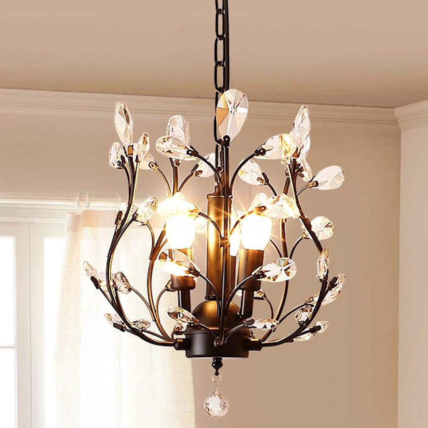 Ganeed Vintage K9 Clear Crystal Chandeliers,Ceiling Lighting,Pendant Lighting