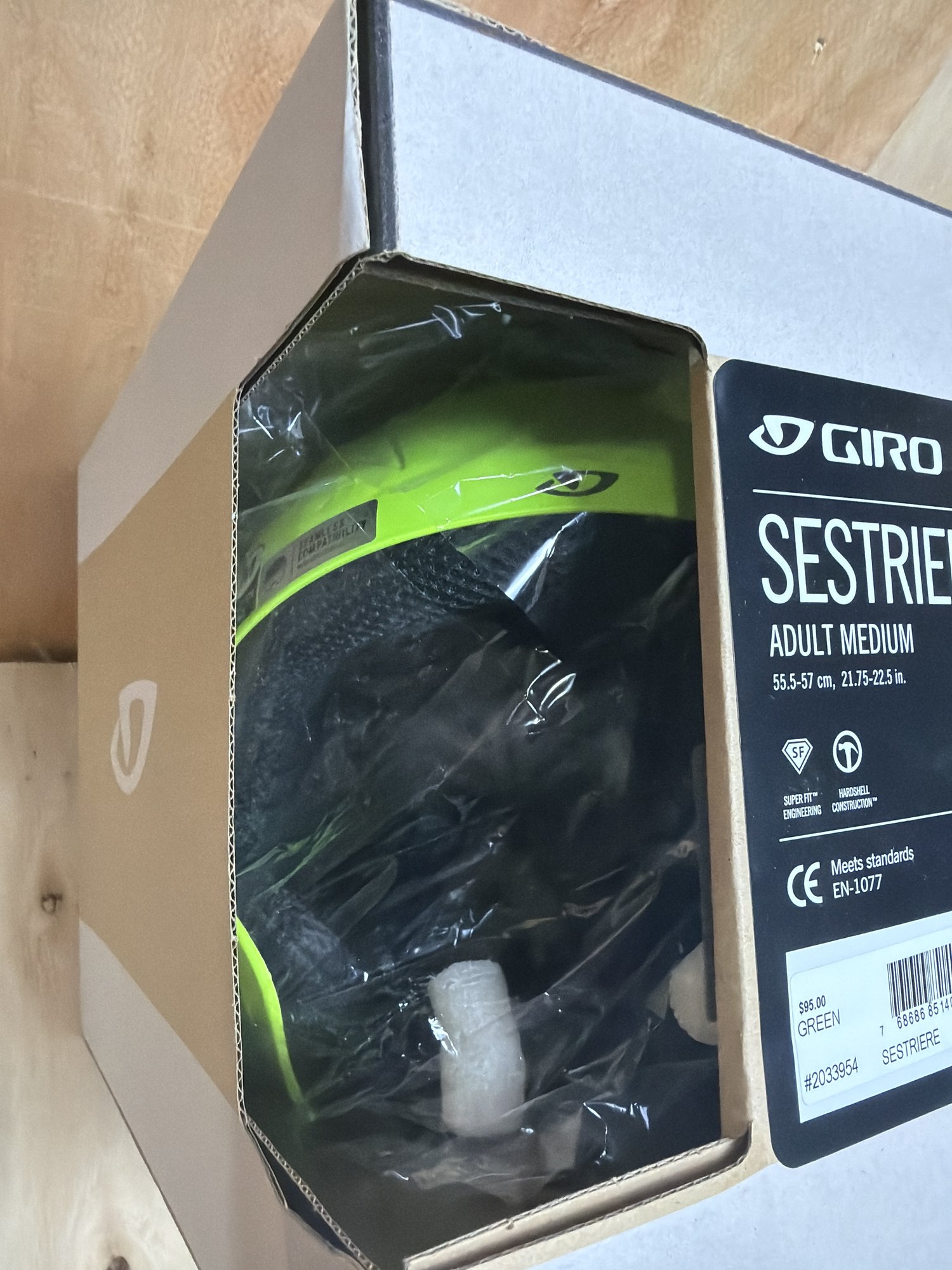 Giro Sestriere Race Snow Helmet - Green - M (55.5- 57cm) — photo 4