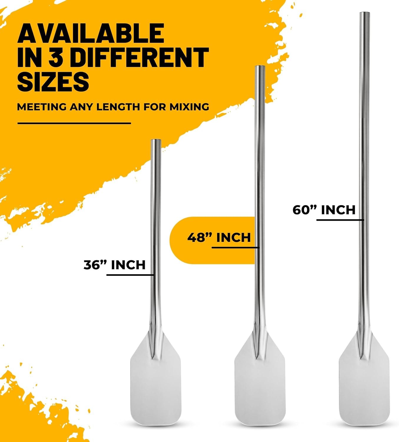 Stainless Steel Mixing Paddle - Heavy-Duty Long Stir Paddle for Large Batch Cooking, Crawfish Boil, Seafood, Shrimp, Crab, Stews, Soups, Stock Pots and Home Use (48-inch Paddle) — photo 3