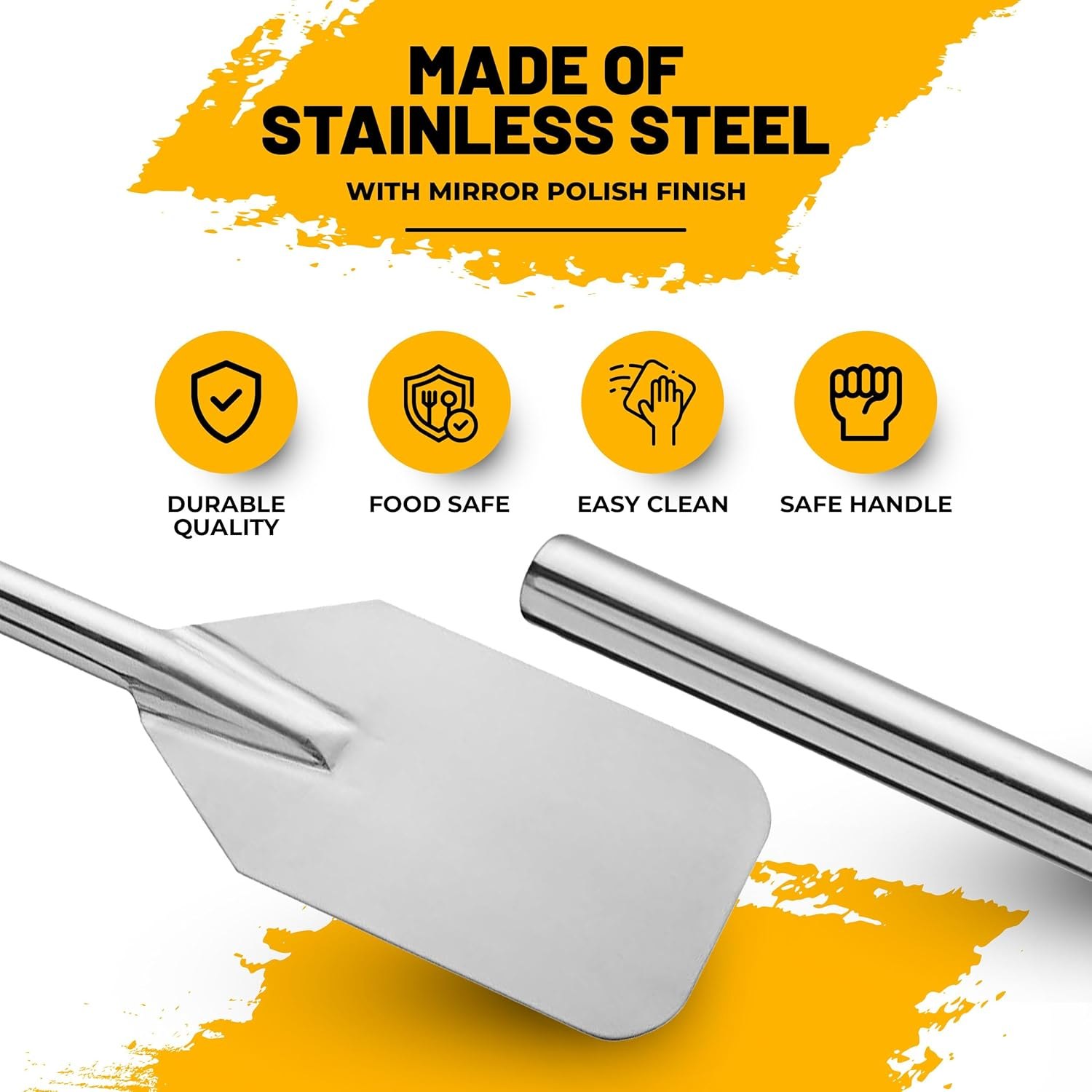 Stainless Steel Mixing Paddle - Heavy-Duty Long Stir Paddle for Large Batch Cooking, Crawfish Boil, Seafood, Shrimp, Crab, Stews, Soups, Stock Pots and Home Use (48-inch Paddle) — photo 4