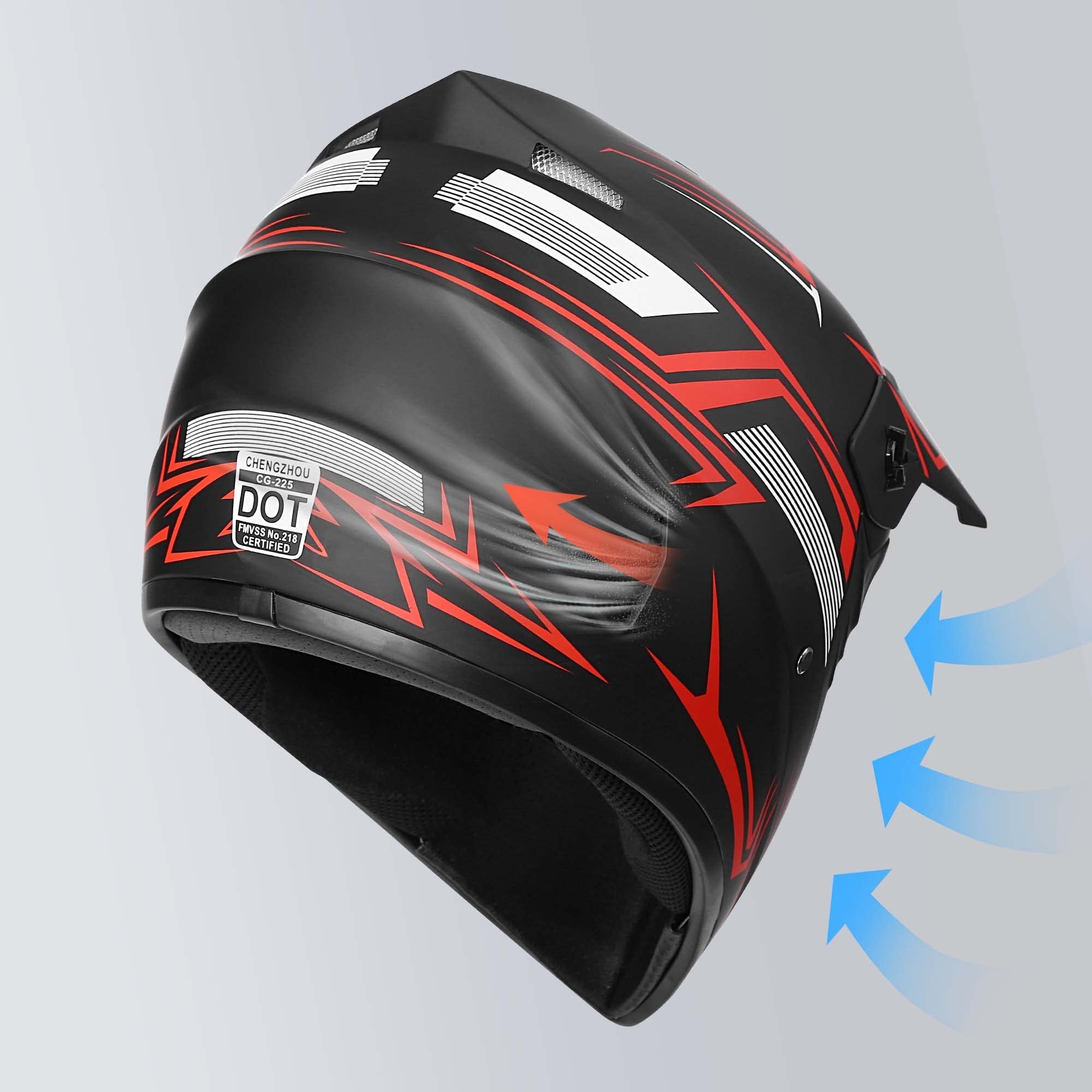 Yesmotor Youth Kids Motocross Helmet Motorcycle Dirt Bike Off-Road Mountain Bike BMX MX ATV Helmet with(Gloves Goggles Mask) 4Pcs Set - DOT Approved(Red,M) — photo 3
