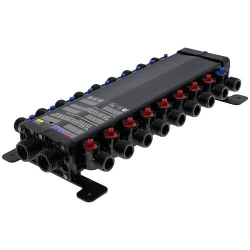 Manabloc 1/2 in. x 18 Port Polysulfone Distribution Manifold (8 Hot/10 Cold) — photo 2