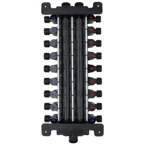 Manabloc 1/2 in. x 18 Port Polysulfone Distribution Manifold (8 Hot/10 Cold) — photo 5