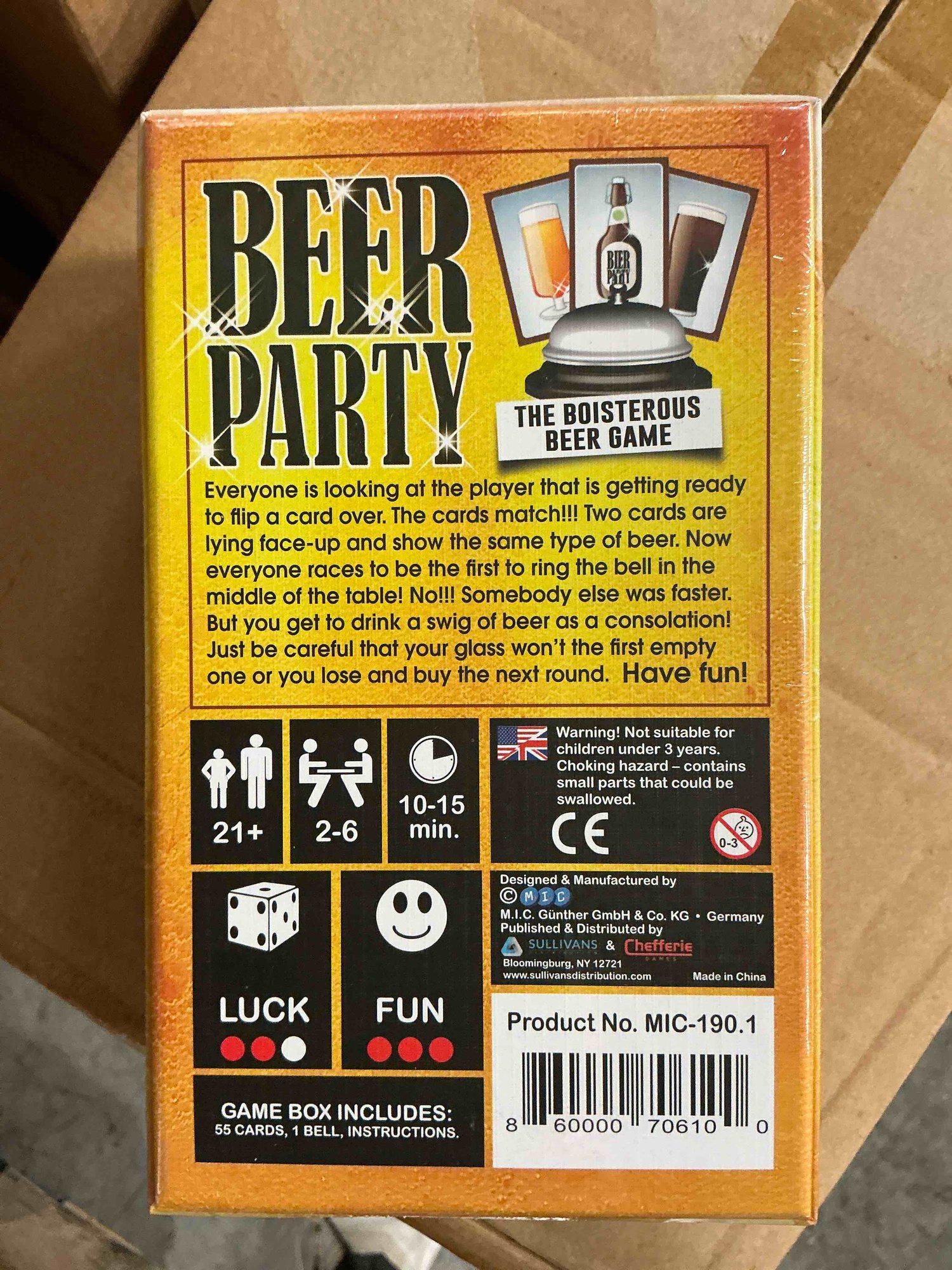 Beer Party The Boisterous Beer Game for 2-6 players 21 and up PM — photo 4