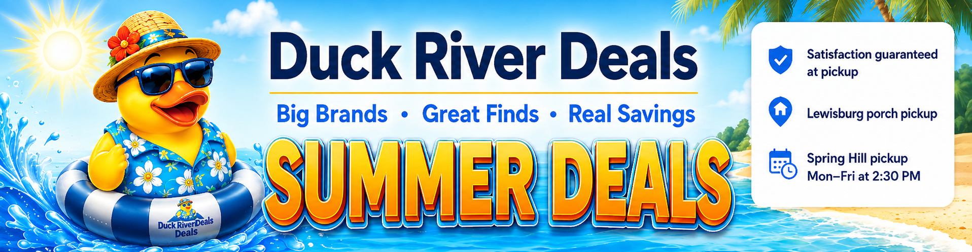Duck River Deals — Summer Deals